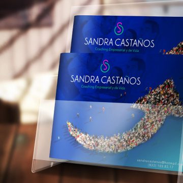 Diseño de logotipo, tarjetas de presentación y redes sociales para Sandra Castaños