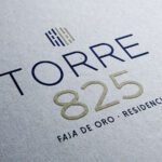 Diseño de logotipo y diseño de publicidad Torre 825