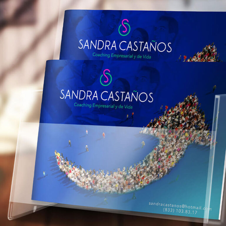 Diseño de book para Sandra Castaños coach empresarial y de vida