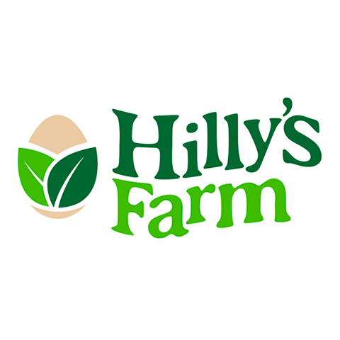 Diseño de Logotipo marca de huevos de libre pastoreo Hillys Farm