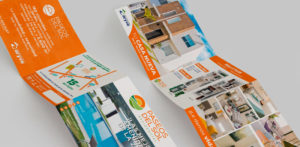 Diseño de publicidad para impulso de marca: Diseño de folleto, volantes y módulo para Paseos del Sol.