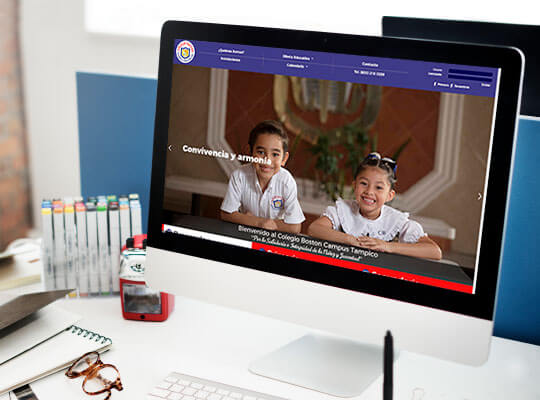 Re-Diseño Página Web Colegio Boston