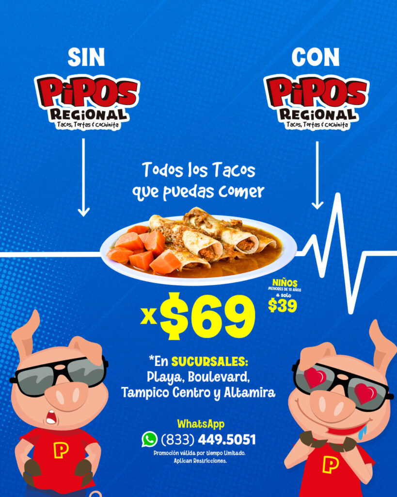 Manejo de redes sociales y estrategia de marketing digital para restaurante de tacos de cochinita en Tampico por Lilian Feres Agencia Creativa.