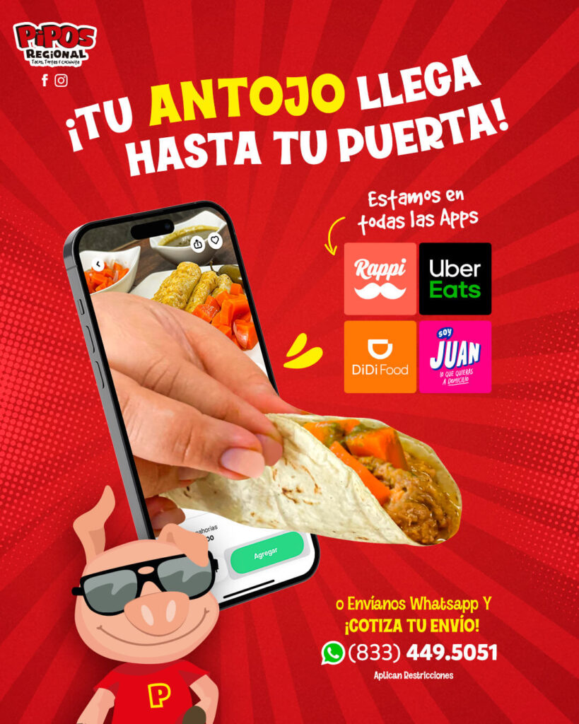 Manejo de redes sociales para restaurante de tacos de cochinita en Tampico realizado por Lilian Feres Agencia Creativa.