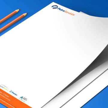 Re-diseño de logotipo y diseño de papelería Servicios industriales Petroservicios
