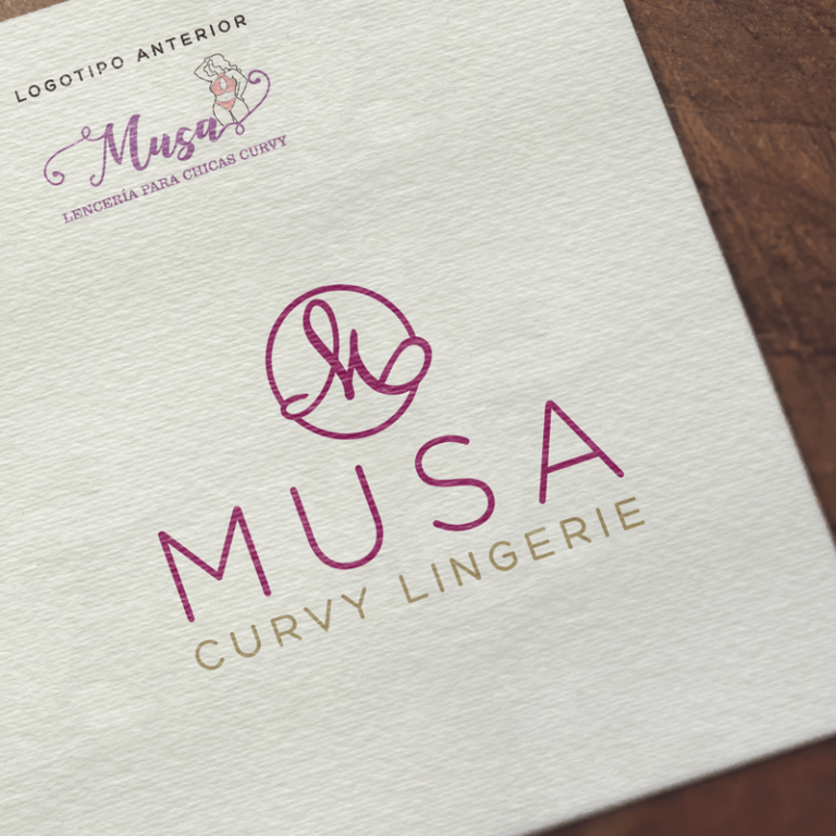 Re-Diseño de Logotipo Lencería Musa Curvy Lingerie
