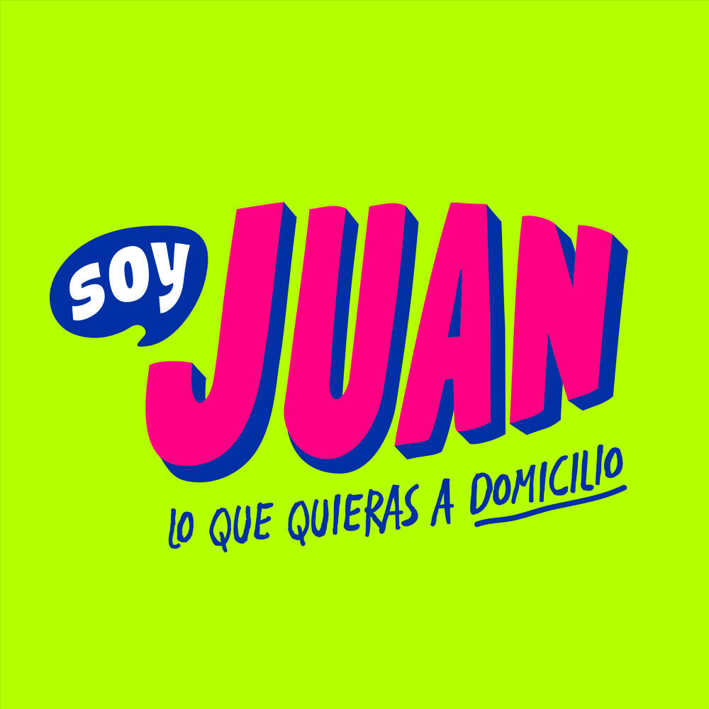 Diseño de Logotipo App soy Juan lo que quieras a domicilio - Lilian Feres Agencia Creativa