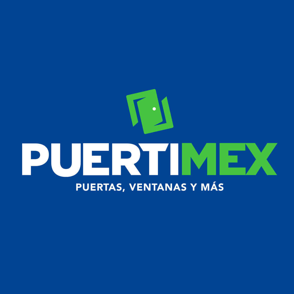 Re-Diseño Logotipo productos puertas Puertimex - Lilián Féres Agencia Creativa