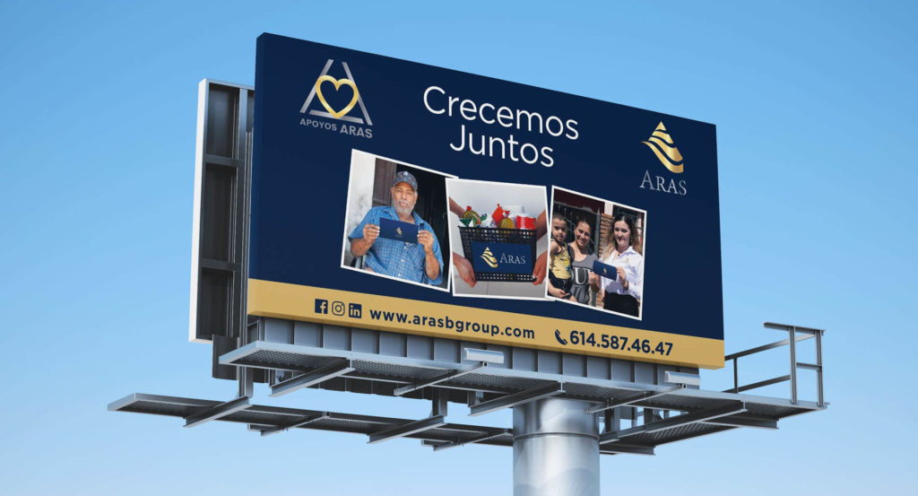 Diseño de panoramico Chihuahua Aras Business Group - Lilián Féres Agencia Creativa