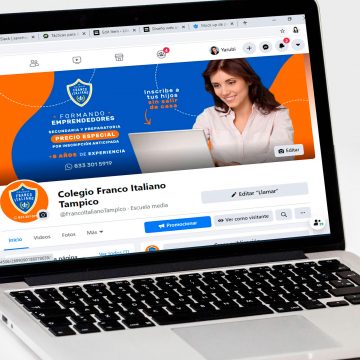 Re-diseño de logotipo y manejo de redes Sociales Colegio Franco Italiano Tampico