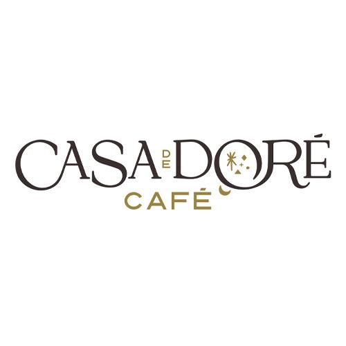 Diseño de logotipo para cafetería Casa de Doré en Ciudad Madero, Tamaulipas, realizado por Lilián Féres Agencia Creativa