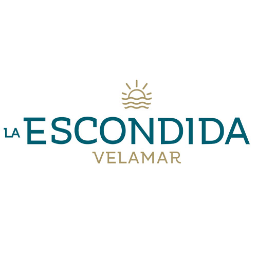 Diseño de logotipo para La Escondida Velamar de Grupo Velas en Tamaulipas, realizado por Lilián Féres Agencia Creativa