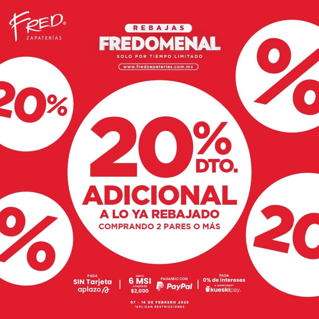 Estrategias de marketing y manejo de redes sociales de Fred Zapaterías México por Lilián Féres Agencia Creativa, con creación de contenido visual, campañas digitales y optimización de interacción con clientes