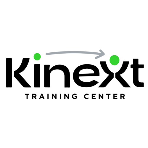 Diseño de naming y logotipo profesional para Training Center Kinext | Branding empresarial por Lilián Féres Agencia Creativa en México