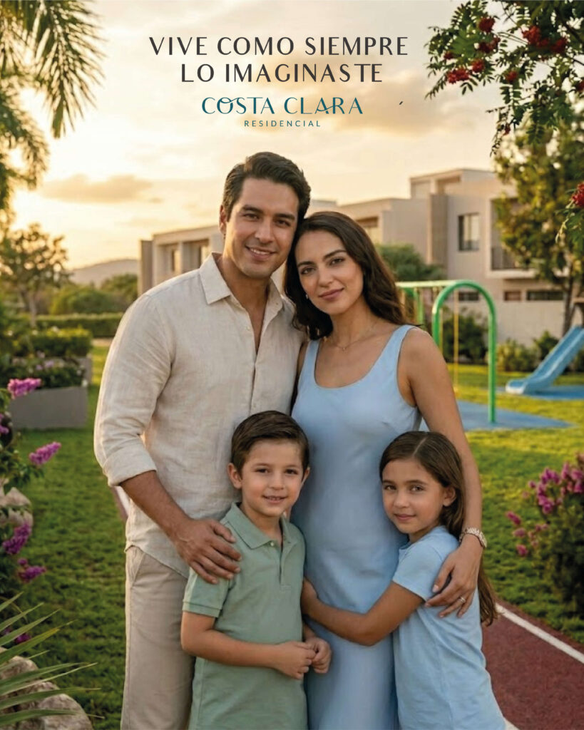 Creación de posts para Facebook e Instagram de Costa Clara Residencial en Cd. Madero, Tamaulipas, diseñados por Lilian Feres Agencia Creativa para publicidad y redes sociales inmobiliarias.