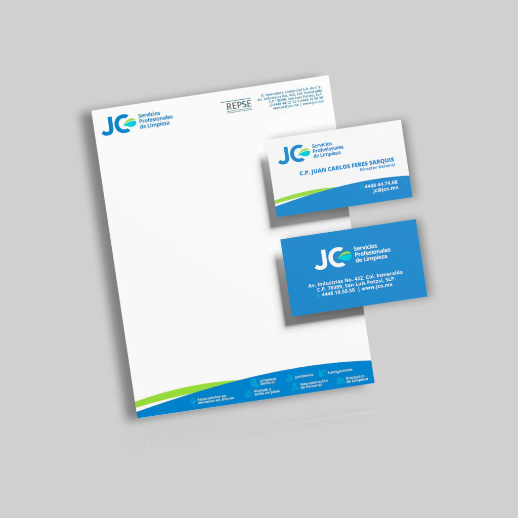 Proyecto de rebranding y aplicaciones de marca para empresa de limpieza profesional en San Luis Potosí por Lilian Feres Agencia Creativa