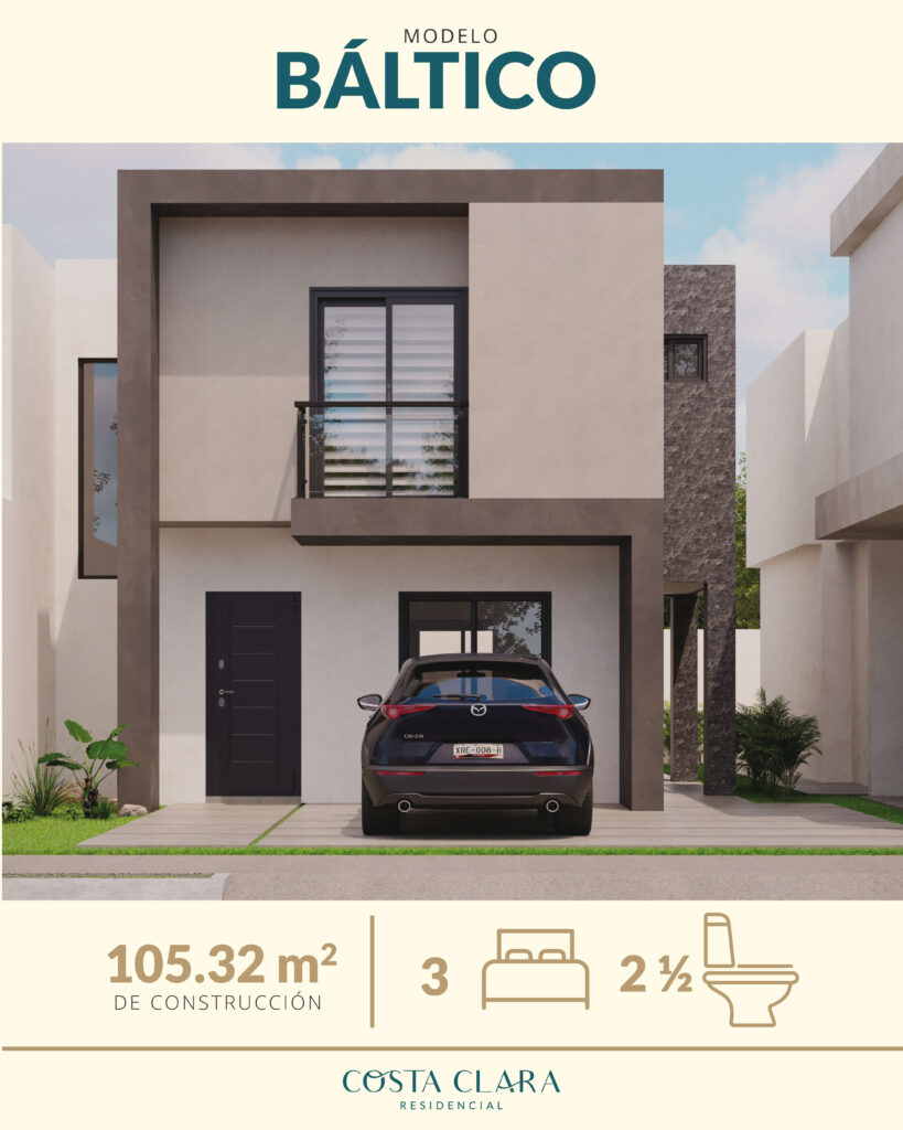 Diseño de posts y anuncios para redes sociales de Costa Clara Residencial en Cd. Madero, Tamaulipas, desarrollado por Lilian Feres Agencia Creativa para publicidad digital inmobiliaria.