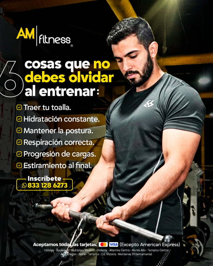Publicidad digital para empresas en Tampico, enfocada en gimnasio AM Fitness, desarrollada por Lilian Feres Agencia Creativa para promoción y marketing en redes sociales.