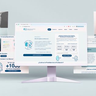 Diseño de página web para la Fundación de Riñón Poliquístico de México, desarrollado por Lilián Féres Agencia Creativa.